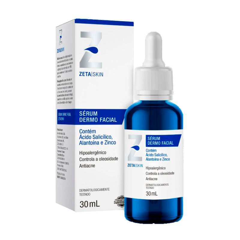 Sérum Dermo Facial Zeta Skin Antiacne 30ml | Farmácia Online Drogal