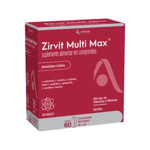 Suplemento Alimentar Zirvit Multi Max 30 Comprimidos Revestidos