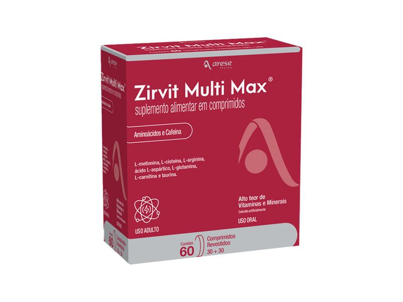 Suplemento-Alimentar-Zirvit-Multi-Max-30-Comprimidos-Revestidos