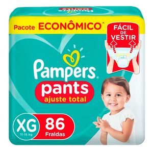 Fralda Pampers Pants Ajuste Total Max XG 86 Unidades