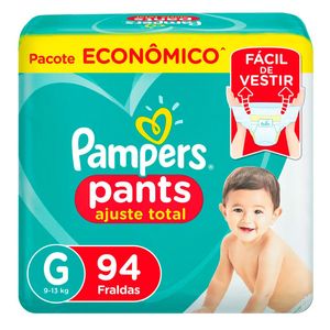 Fralda Pampers Pants Ajuste Total Max G 94 Unidades
