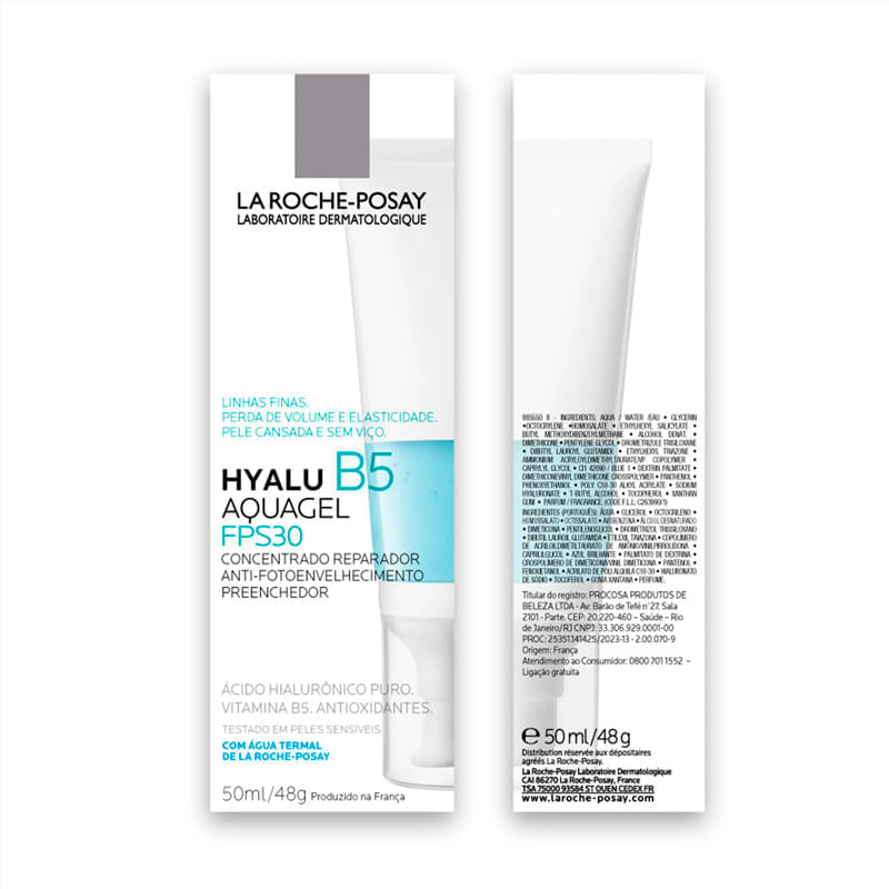 Hyalu B5 Aquagel La Roche-Posay FPS30 50ml | Farmácia Online Drogal