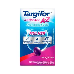 Suplemento Alimentar Targifor Imunidade A-Z Mulher 60 Cápsulas