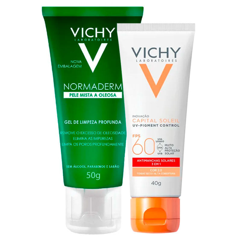 Kit Vichy FPS60 + Gel Normaderm 50g: Proteção e Limpeza