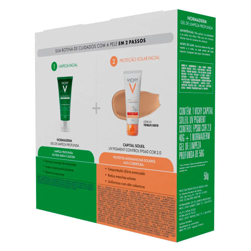 Kit Vichy FPS60 + Gel Normaderm 50g: Proteção e Limpeza