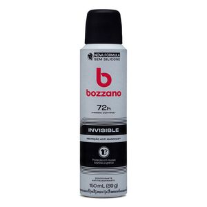 Desodorante Antitranspirante Aerossol Masculino Bozzano Invisible 150ml