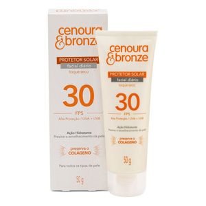 Protetor Solar Facial Cenoura & Bronze FPS30 50g