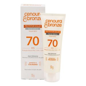 Protetor Solar Facial Cenoura & Bronze FPS70 50g