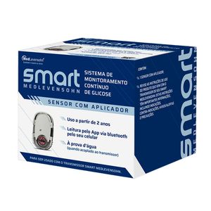 Sensor com Aplicador Medidor de Glicose Smart Medlevensohn 1 Unidade
