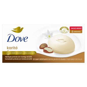 Sabonete em Barra Dove Karité 6 Unidades 90g Cada