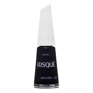 Esmalte Cremoso Risqué Preto Sépia 8ml