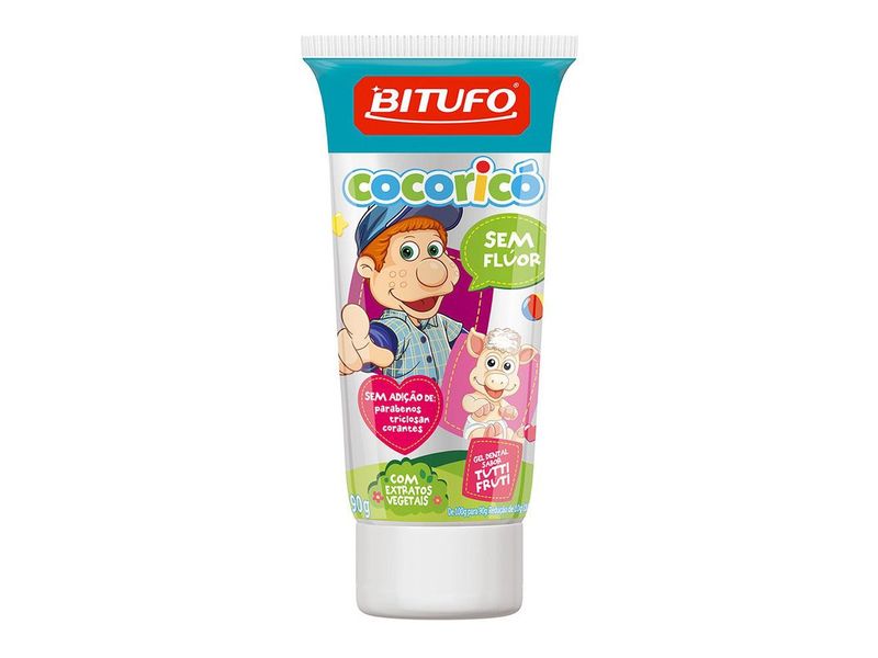 gel-dental-bitufo-cocorico-sem-fluor-sabor-tutti-frutti-90g-farmacia-online-drogal