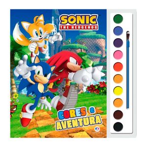 Livro Sonic Aquarela Cores e Aventura 1 Unidade