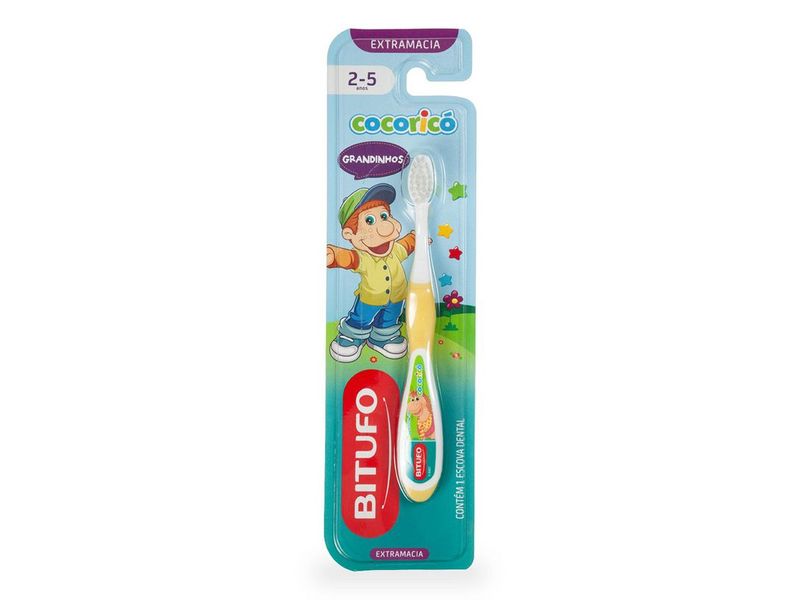 escova-dental-bitufo-cocorico-grandinhos-2-a-5-anos-extramacia-1-unidade-farmacia-online-drogal
