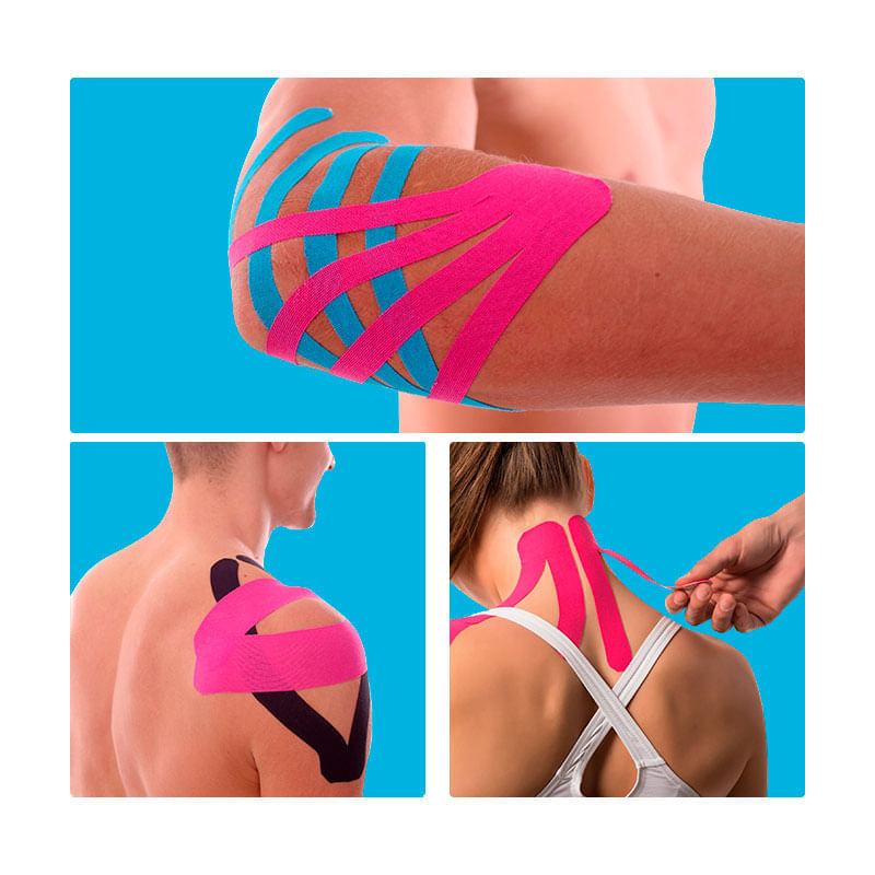 Fita Kinésio Multilaser Muscle Fix 5X500cm Rolo Bege HC041