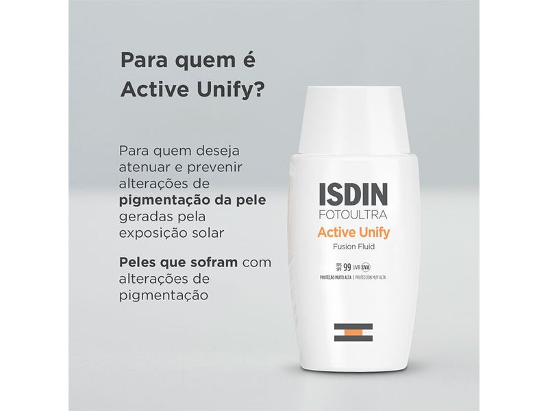 protetor-solar-e-clareador-facial-isdin-active-unify-sem-cor-fps99-fusion-fluid-50ml-farmacia-online-drogal
