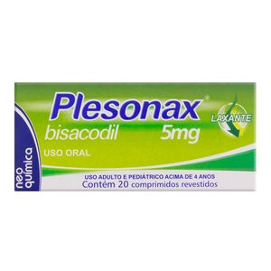 Plesonax 5mg 20 Comprimidos Revestidos