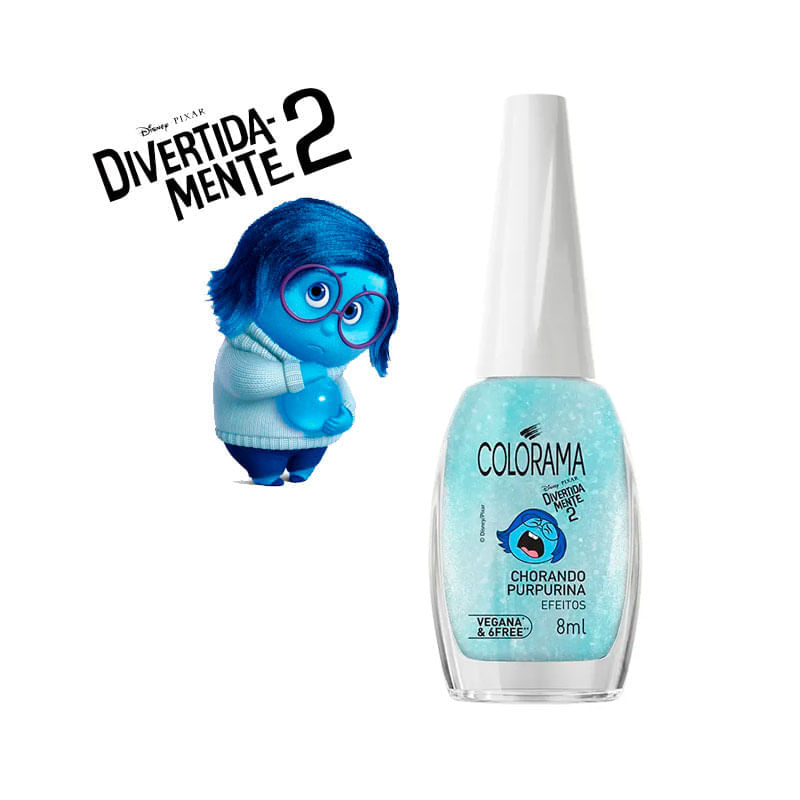 Esmalte Cremoso Colorama Divertidamente 2 Chorando Purpurina 8ml ...