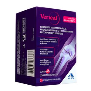 Suplemento Alimentar Verical 60 Comprimidos Revestidos
