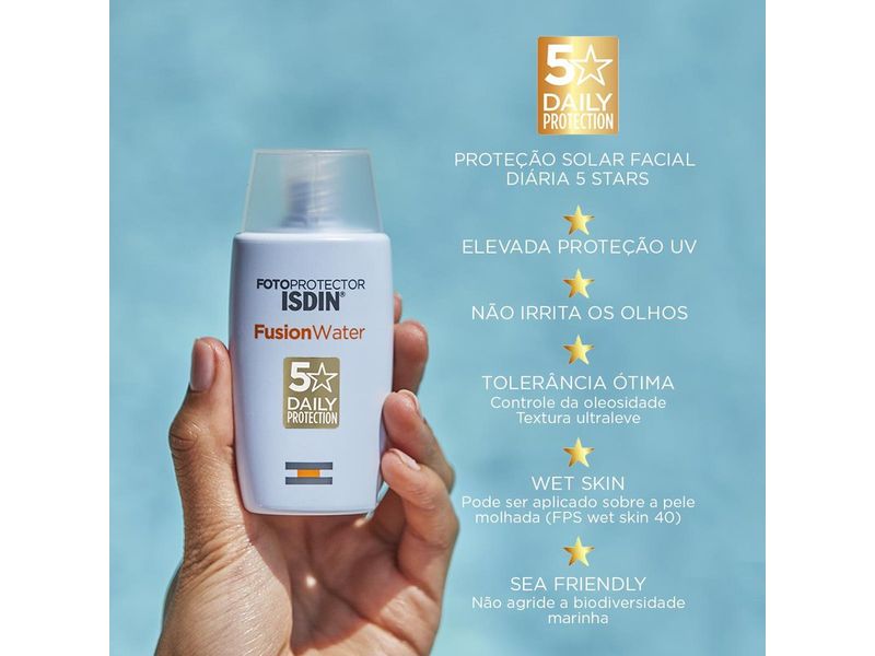 protetor-solar-facial-isdin-fotoprotector-fusion-water-5-stars-fps60-sem-cor-50ml-farmacia-online-drogal