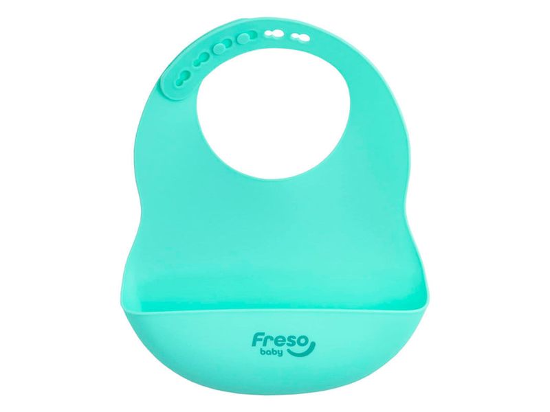babador-de-silicone-liso-com-bolso-freso-baby-verde-farmacia-online-drogal