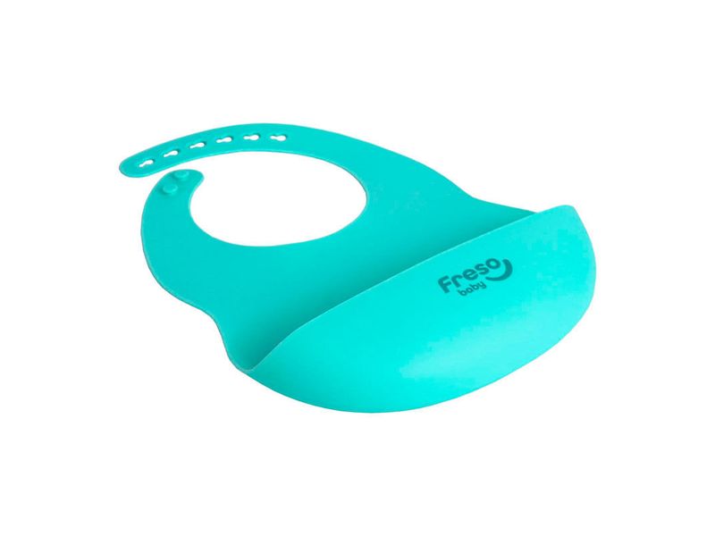 babador-de-silicone-liso-com-bolso-freso-baby-verde-farmacia-online-drogal