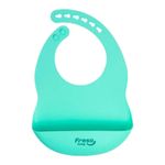babador-de-silicone-liso-com-bolso-freso-baby-verde-farmacia-online-drogal
