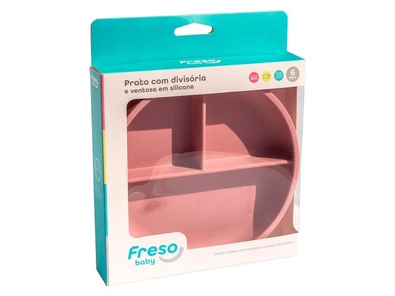 prato-infantil-de-silicone-com-ventosa-e-divisoria-freso-baby-rosa-farmacia-online-drogal
