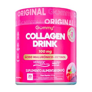 Suplemento Alimentar em Pó Gummy Collagen Drink Sabor Cranberry com Pitaya 200g