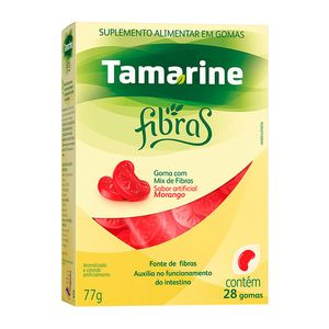 Suplemento Alimentar Tamarine Fibras Sabor Morango 28 Gomas