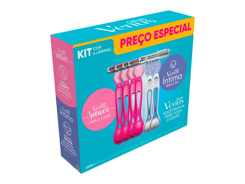 kit-aparelho-de-depilar-gillette-venus-suave-4-unidades-venus-intima-2-unidades-farmacia-online-drogal