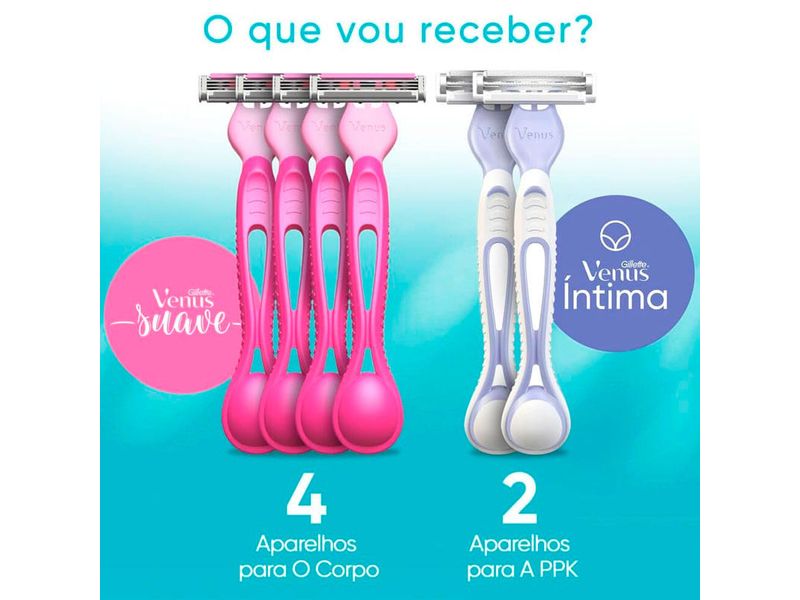 kit-aparelho-de-depilar-gillette-venus-suave-4-unidades-venus-intima-2-unidades-farmacia-online-drogal