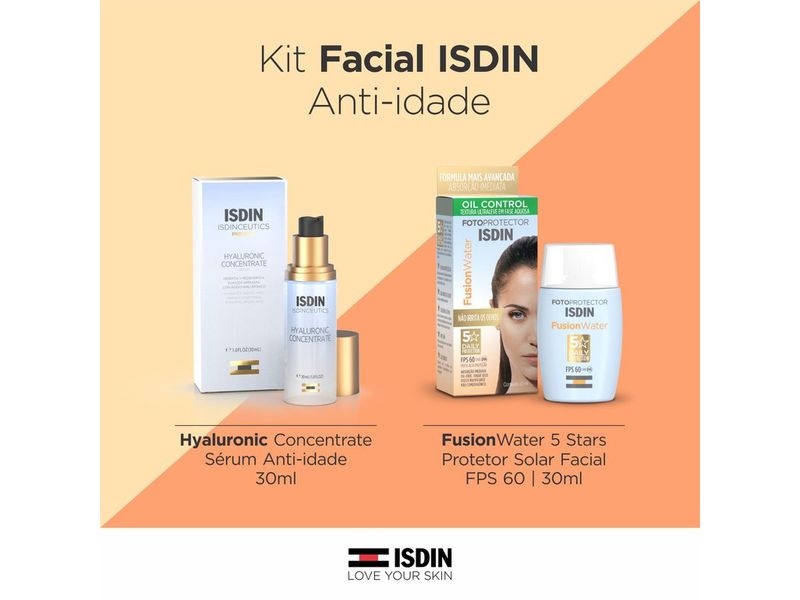 kit-beauty-serum-anti-idade-isdinceutics-hyaluronic-concentrate-30ml--protetor-solar-facial-isdin-fusion-water-fps60-30ml