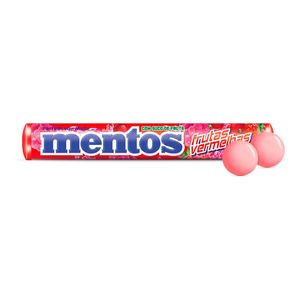 Bala Mastigável Mentos Frutas Vermelhas 38g