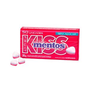 Pastilha Mentos Fruit Kiss Sabor Morango 35g