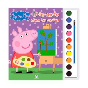 Livro Aquarela Peppa Pig Brincando Com as Cores 1 Unidade