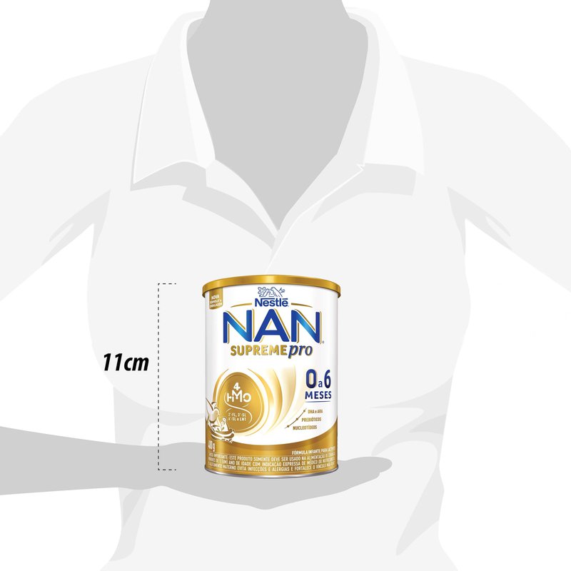 Fórmula Infantil NAN Supreme Pro 0 a 6 Meses 400g | Drogal