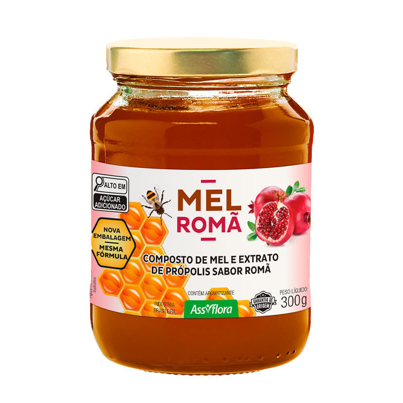 Mel Composto Apis Bom Propólis Romã 300g