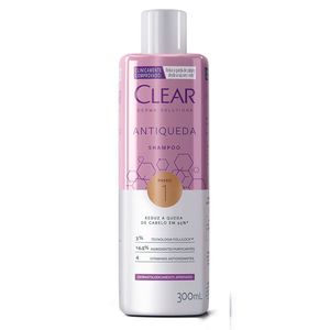 Shampoo Antiqueda Clear Derma Solutions Passo 1 300ml