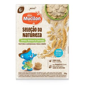 Cereal Infantil Mucilon Selecão Da Natureza Aveia, Quinoa e Cevada 100g