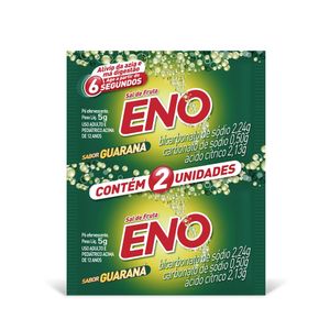 Sal de Fruta Eno Sabor Guaraná 2 Sachês 5g Cada