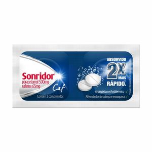 Sonridor Caf 500mg + 65mg 2 Comprimidos