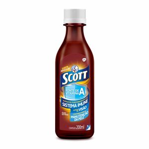 Suplemento de Vitaminas A e D Emulsão Scott Sabor Regular 200ml