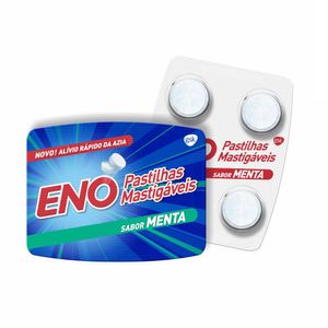 Sal de Fruta Eno Sabor Menta 4 Pastilhas Mastigáveis