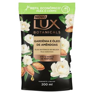 Refil Sabonete Líquido Lux Botanicals Gardênia e Óleo de Amêndoas 200ml