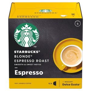 Café em Cápsula Starbucks Espresso Roast Nescafé Dolce Gusto Blonde Torra Clara 12 Cápsulas