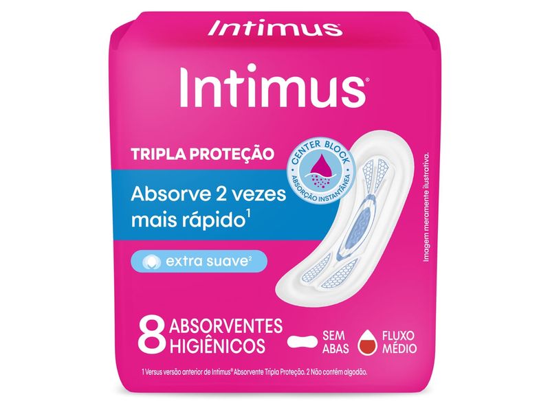 absorvente-intimus-tripla-protecao-extra-suave-sem-abas-8-unidades-farmacia-online-drogal