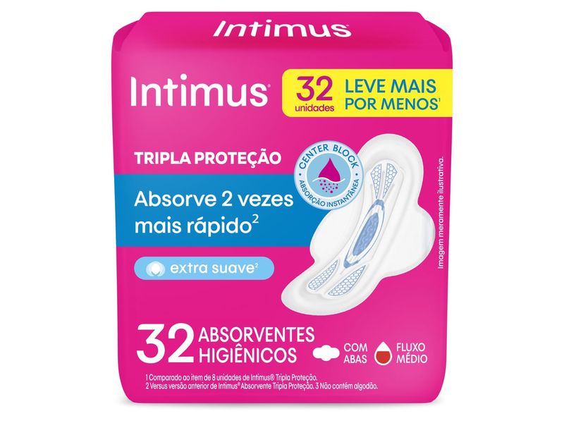 absorvente-intimus-tripla-protecao-suave-cabas-32-unidades-farmacia-online-drogal