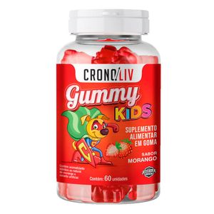Suplemento Alimentar Cronoliv Gummy Kids Sabor Morango 60 Gomas