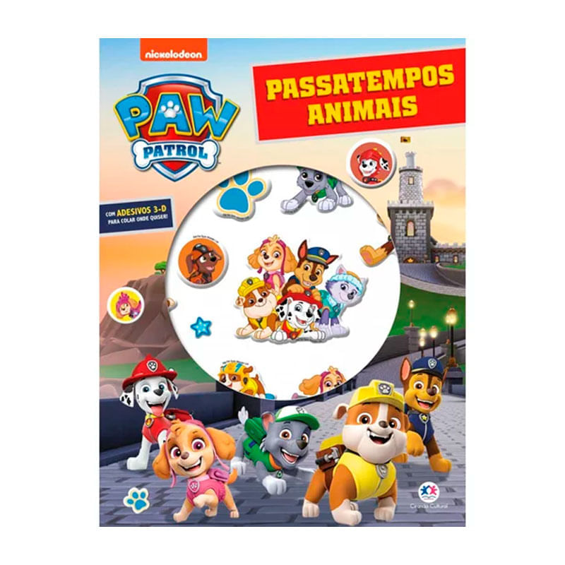 Livro Patrulha Canina Passatempos Animais 1 Unidade | Farmácia Online ...